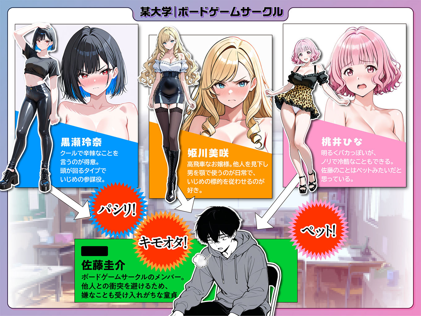 命令には逆らえない！？えちえちリアル人生すごろくでいじめっ子ギャルたちを成敗っ！！ サンプル画像2